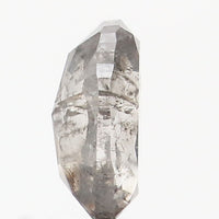 0.63 Ct Natural Loose Diamond Oval  Grey Salt And Pepper Color I3 Clarity 6.25 MM KDL8937