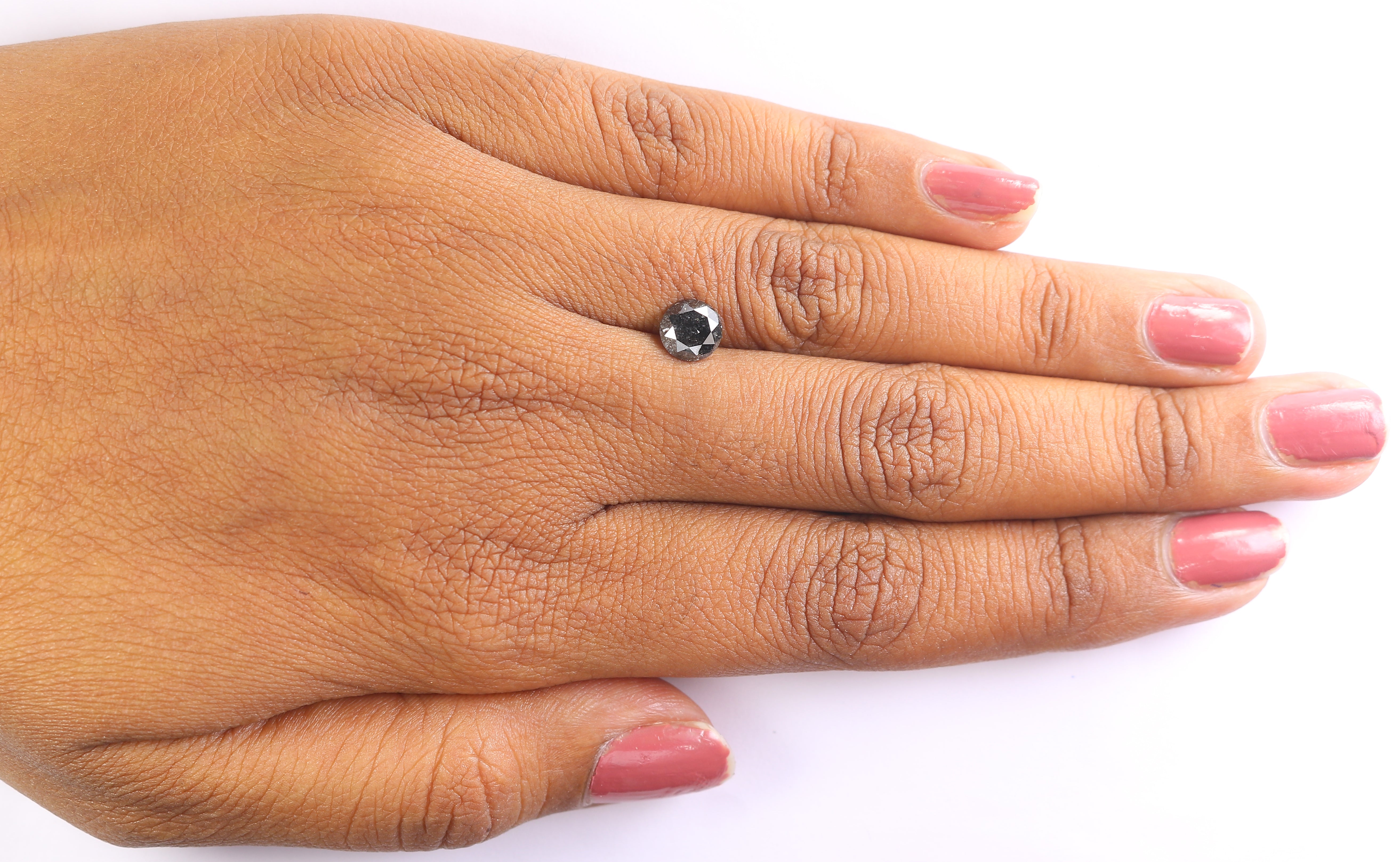 1.07 CT Natural Loose Round Shape Diamond Salt And Pepper Round Cut Diamond 6.20 MM Natural Loose Diamond Round Brilliant Cut Diamond LQ958