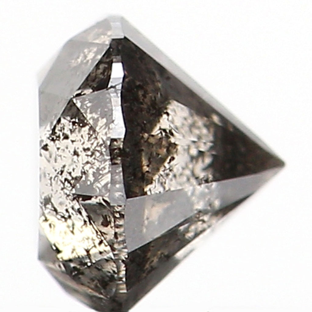 0.37 CT Natural Loose Round Shape Diamond Salt And Pepper Round Cut Diamond 4.10 MM Natural Loose Diamond Round Brilliant Cut Diamond LQ5065