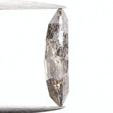 0.54 Ct Natural Loose Diamond, Marquise Diamond, Black Diamond, Gray Diamond, Salt And Pepper, Polished Diamond, Rustic Diamond KDL348