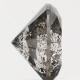 0.24 CT Natural Loose Diamond Round Black Gray Salt And Pepper Color I3 Clarity 3.90 MM KDL9087