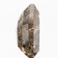 1.12 CT Natural Loose Diamond, Pentagon Cut Diamond, Salt And Pepper Diamond, Black Gray Diamond, Pentagon Shape, Rose Cut Diamond KDL9089