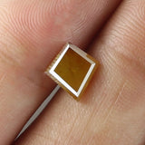 1.74 CT Natural Loose Diamond Kite Yellow Brown Color I3 Clarity 9.00 MM KDK2184