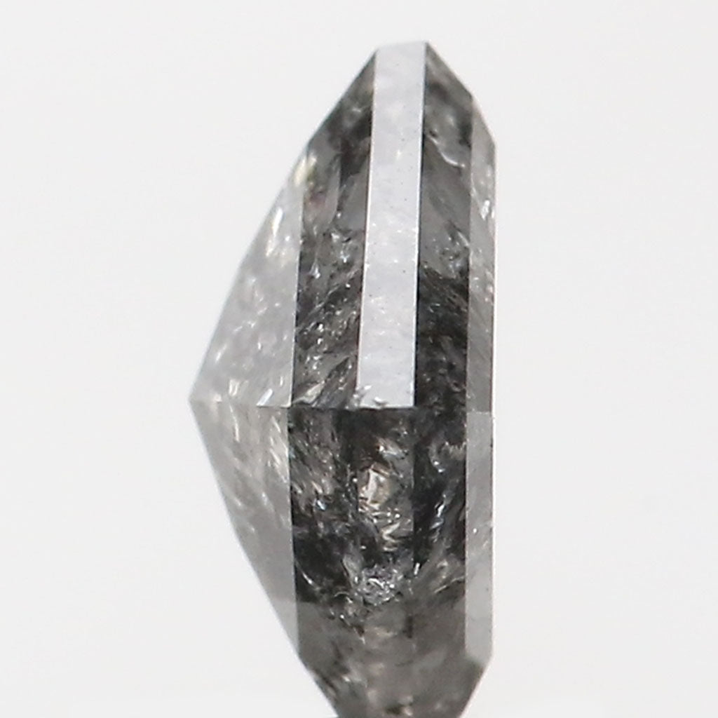 0.98 CT Natural Loose Kite Shape Diamond Salt And Pepper Kite Cut Diamond 7.70 MM Black Grey Color Kite Shape Rose Cut Diamond QL9339