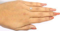 Natural Loose Hexagon Grey Color Diamond 0.76 CT 6.50 MM Hexagon Shape Rose Cut Diamond KDL1121