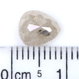 Natural Loose Pear Diamond Grey Color 1.68 CT 7.80 MM Pear Shape Rose Cut Diamond KDL2119