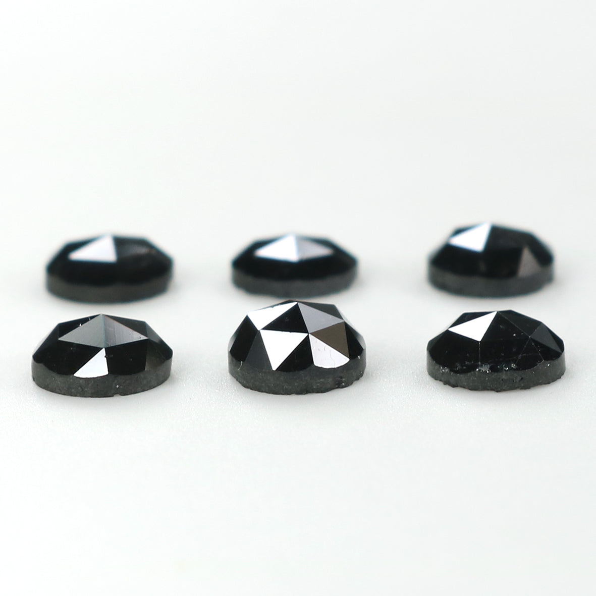2.34 CT Natural Loose Round Rose Cut Diamond Black Color Round Shape Diamond 4.50 MM Natural Loose Black Color Round Rose Cut Diamond LQ1742
