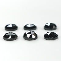 Natural Loose Round Rose Cut Diamond Black Color 2.34 CT 4.50 MM Rose Cut Shape Diamond L1742