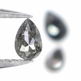 Natural Loose Pear Diamond, Salt And Pepper Pear Diamond, Natural Loose Diamond, Pear Rose Cut Diamond, 0.48 CT Pear Cut Diamond KR2645