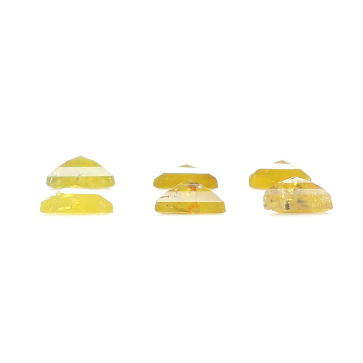 1.54 CT Natural Loose Triangle Shape Diamond Yellow Color Triangle Diamond 4.20 MM Natural Yellow Diamond Triangle Rose Cut Diamond QL2050