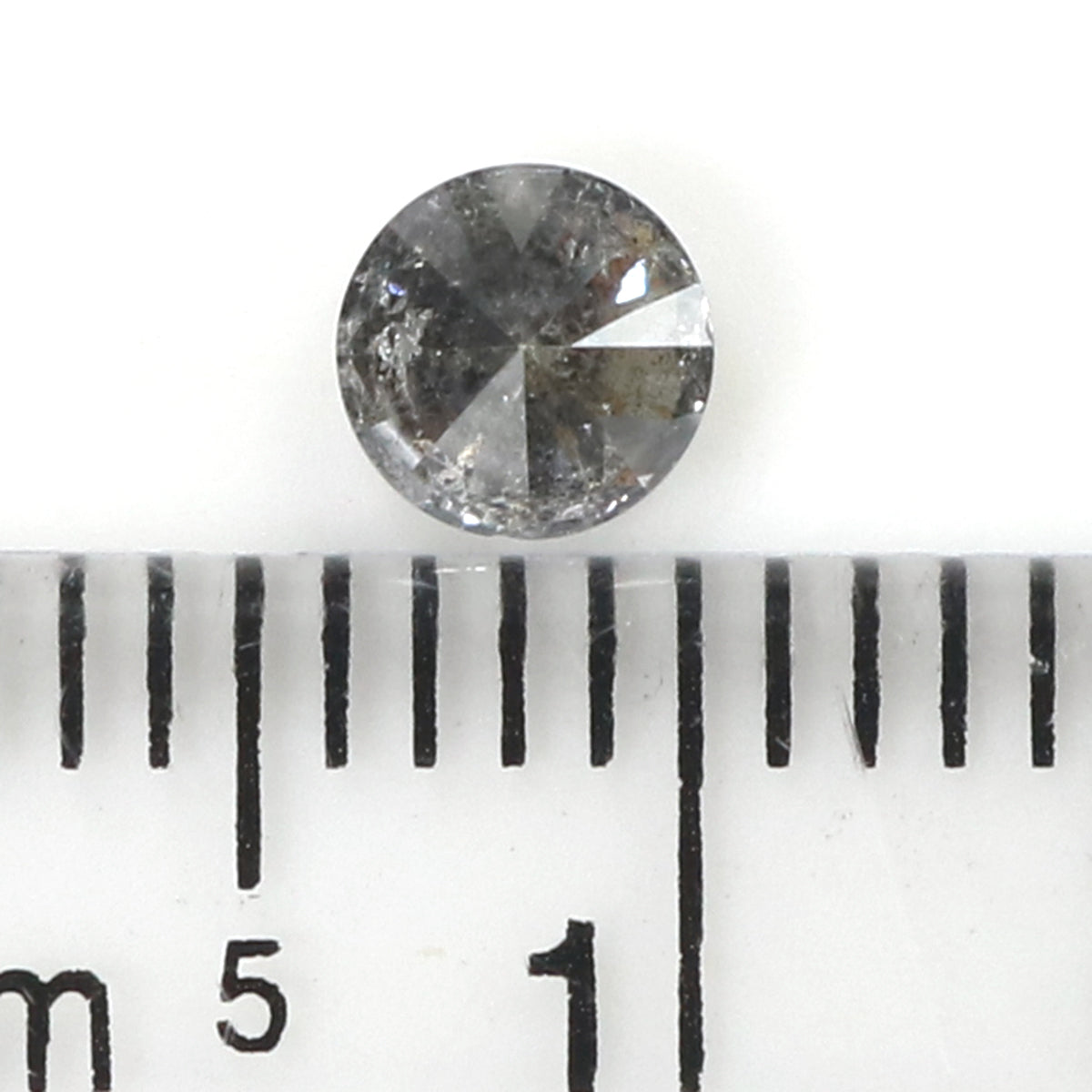 0.36 CT Natural Loose Round Shape Diamond Salt And Pepper Round Diamond 4.30 MM Natural Black Grey Color Round Brilliant Cut Diamond LQ1964