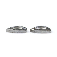 Natural Loose Pear Pair Diamond Grey Color 3.11 CT 9.20 MM Pear Shape Rose Cut Diamond L6894