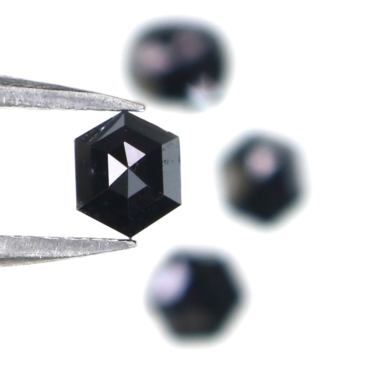 1.02 CT Natural Loose Mix Shape Diamond Black Color Mix Shape Diamond 4.70 MM Natural Loose Black Color Mix Shape Rose Cut Diamond QL2688