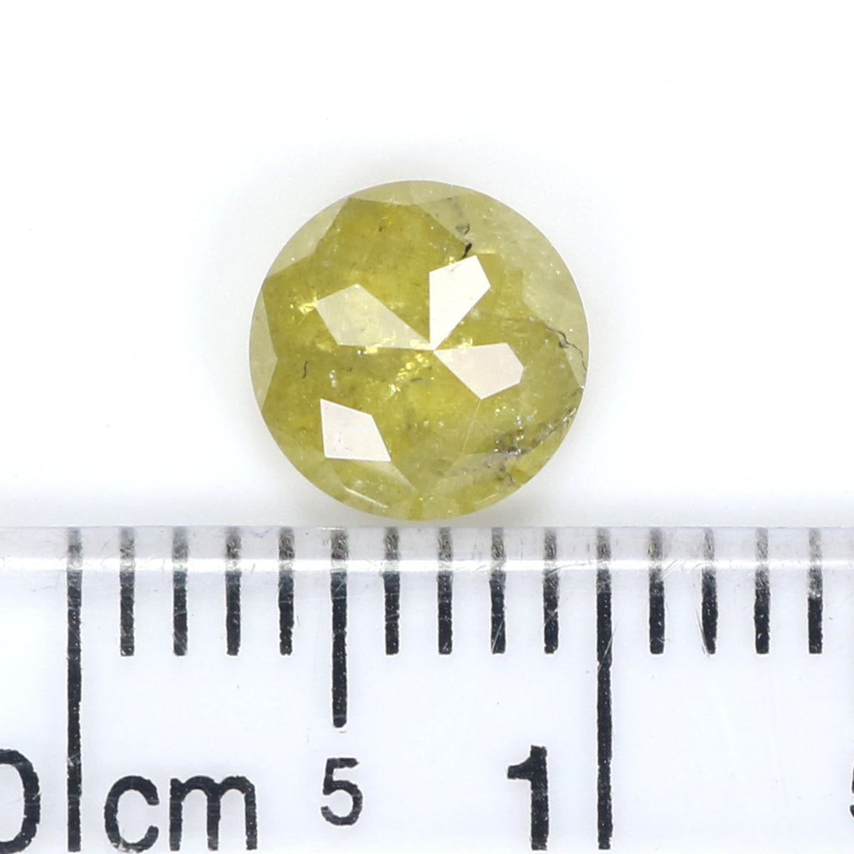 Natural Loose Rose Cut Yellow Color Diamond 1.07 CT 6.40 MM Round Rose Cut Shape Diamond KDK2496