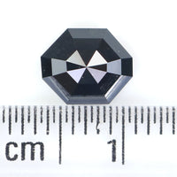 Natural Loose Octagon Black Color Diamond 1.15 CT 7.30 MM Octagon Shape Rose Cut Diamond KR2229