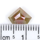 Natural Loose Shield Yellow Color Diamond 1.88 CT 6.80 MM Shield Shape Rose Cut Diamond L9974