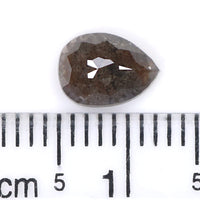 Natural Loose Pear Diamond Brown Color 1.13 CT 7.50 MM Pear Shape Rose Cut Diamond L8809