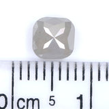 Natural Loose Cushion Grey Color Diamond 0.97 CT 5.40 MM Cushion Shape Rose Cut Diamond L7331
