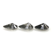 Natural Loose Pear Salt And Pepper Diamond Black Grey Color 0.65 CT 4.90 MM Pear Shape Rose Cut Diamond L1968