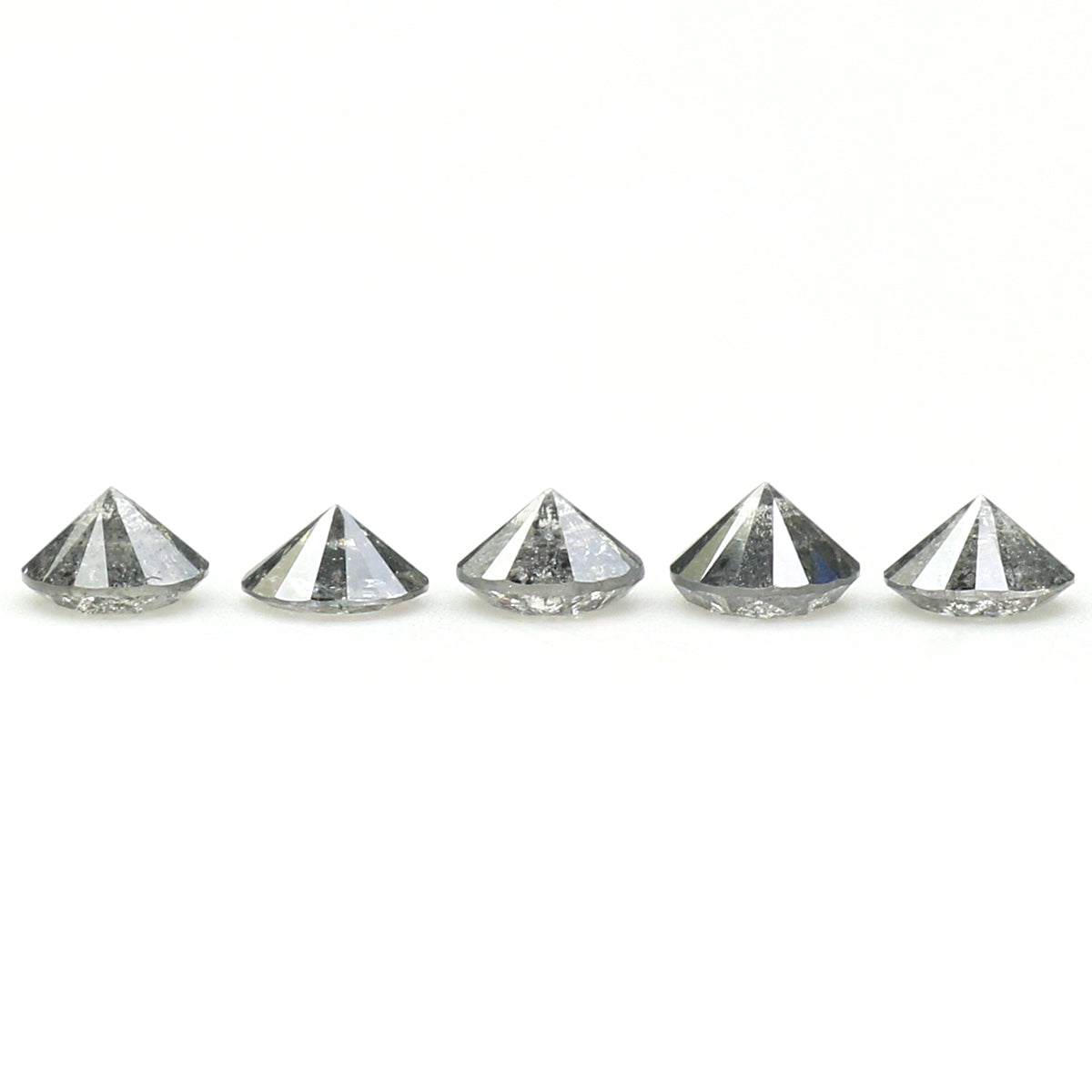0.68 CT Natural Loose Round Shape Diamond Salt And Pepper Round Diamond 3.20 MM Natural Black Grey Color Round Brilliant Cut Diamond QL1385
