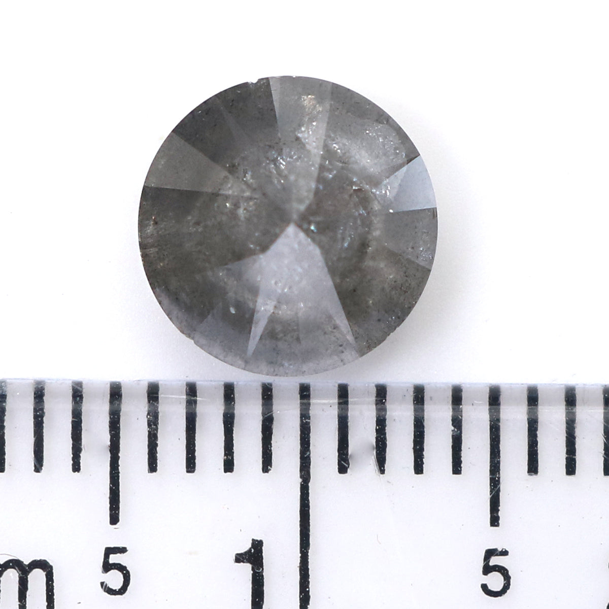 2.14 CT Natural Loose Round Shape Diamond Salt And Pepper Round Cut Diamond 7.90 MM Natural Grey Color Round Brilliant Cut Diamond LQ8237