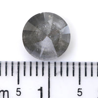Natural Loose Round Brilliant Cut Salt And Pepper Diamond Grey Color 2.14 CT 7.90 MM Round Shape Brilliant Cut  Diamond L8237