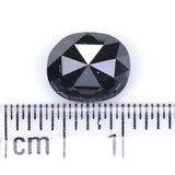 Natural Loose Oval Diamond Black Color 1.31 CT 7.10 MM Oval Shape Rose Cut Diamond L7596