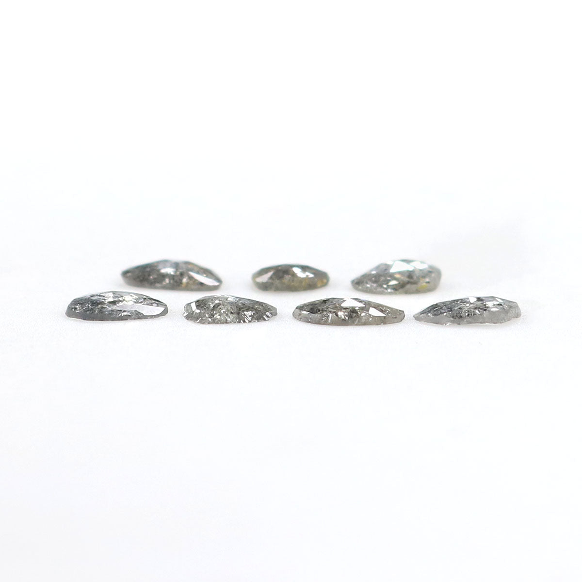 1.00 Ct Natural Loose Slice Shape Diamond Salt And Pepper Slice Cut Diamond 4.30 MM Natural Black Grey Diamond Irregular Cut Diamond LQ2522