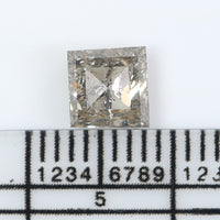 Natural Loose Square Diamond White - H Color 1.05 CT 5.61 MM Square Shape Rose Cut Diamond L2580