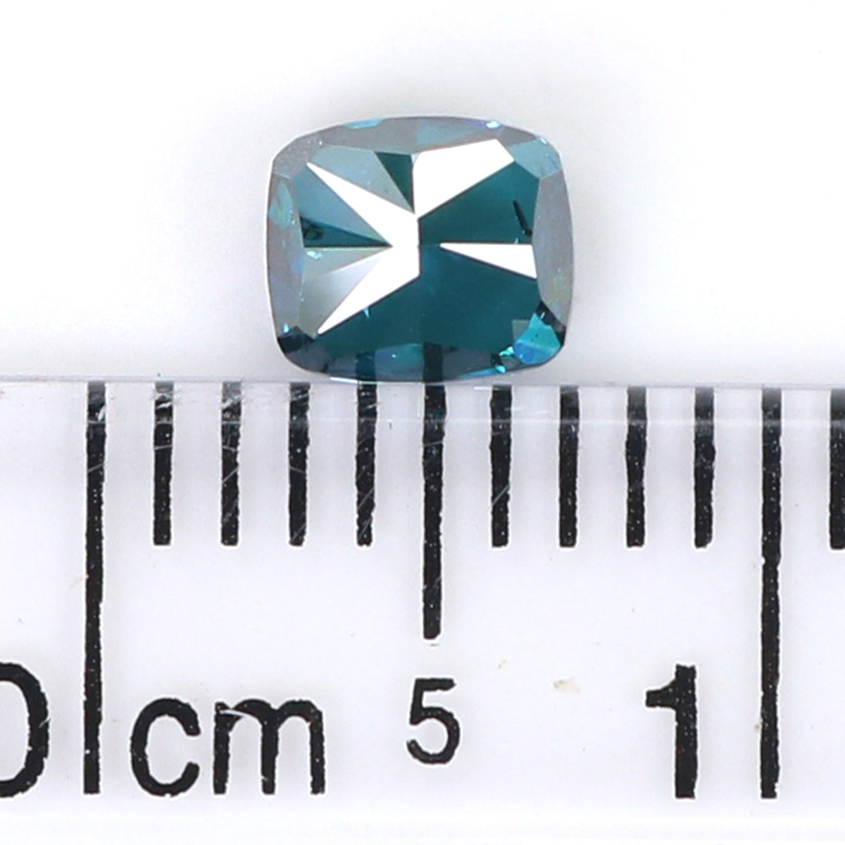 0.54 CT Natural Loose Cushion Shape Diamond Blue Color Cushion Cut Diamond 4.50 MM Natural Blue Color Cushion Brilliant Cut Diamond KQ2106