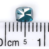 Natural Loose Cushion Blue Color Diamond 0.54 CT 4.50 MM Cushion Shape Rose Cut Diamond KR2106