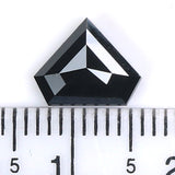 Natural Loose Shield Black Color Diamond 2.08 CT 7.55 MM Shield Shape Rose Cut Diamond L9188