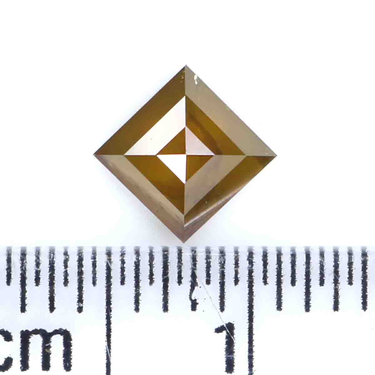 0.57 CT Natural Loose Kite Shape Diamond Yellow Color Kite Diamond 6.50 MM Natural Loose Yellow Color Diamond Kite Rose Cut Diamond KQ2234