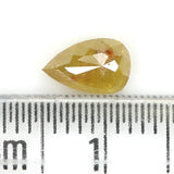 Natural Loose Pear Yellow Color Diamond 0.95 CT 7.00 MM Pear Shape Rose Cut Diamond L7651