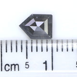 Natural Loose Shield Salt And Pepper Diamond Black Grey Color 0.80 CT 6.75 MM Shield Shape Rose Cut Diamond L8190