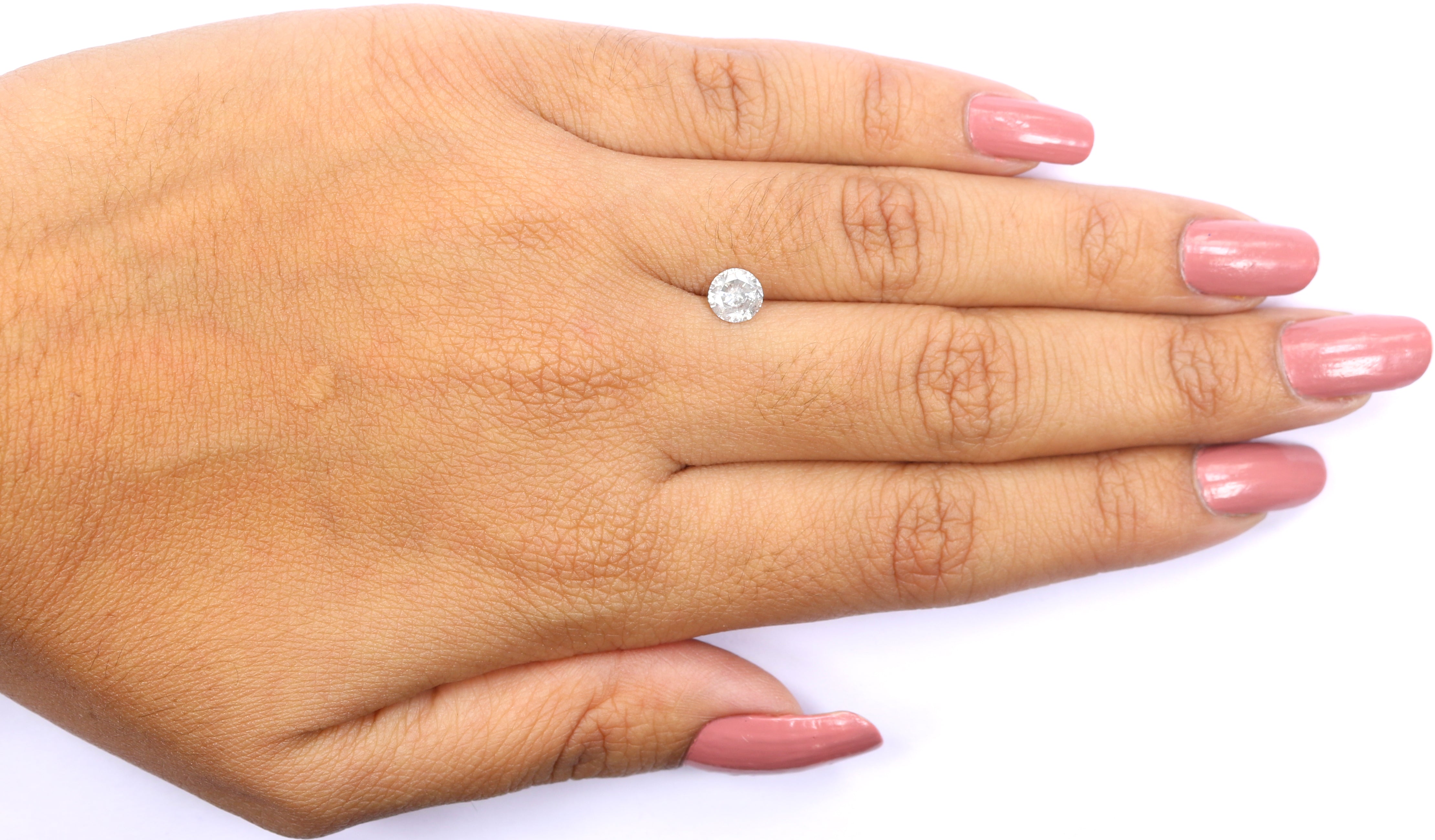0.69 CT Natural Loose Round Shape Diamond Salt And Pepper Round Diamond 5.50 MM Natural Black Grey Color Round Brilliant Cut Diamond LQ482