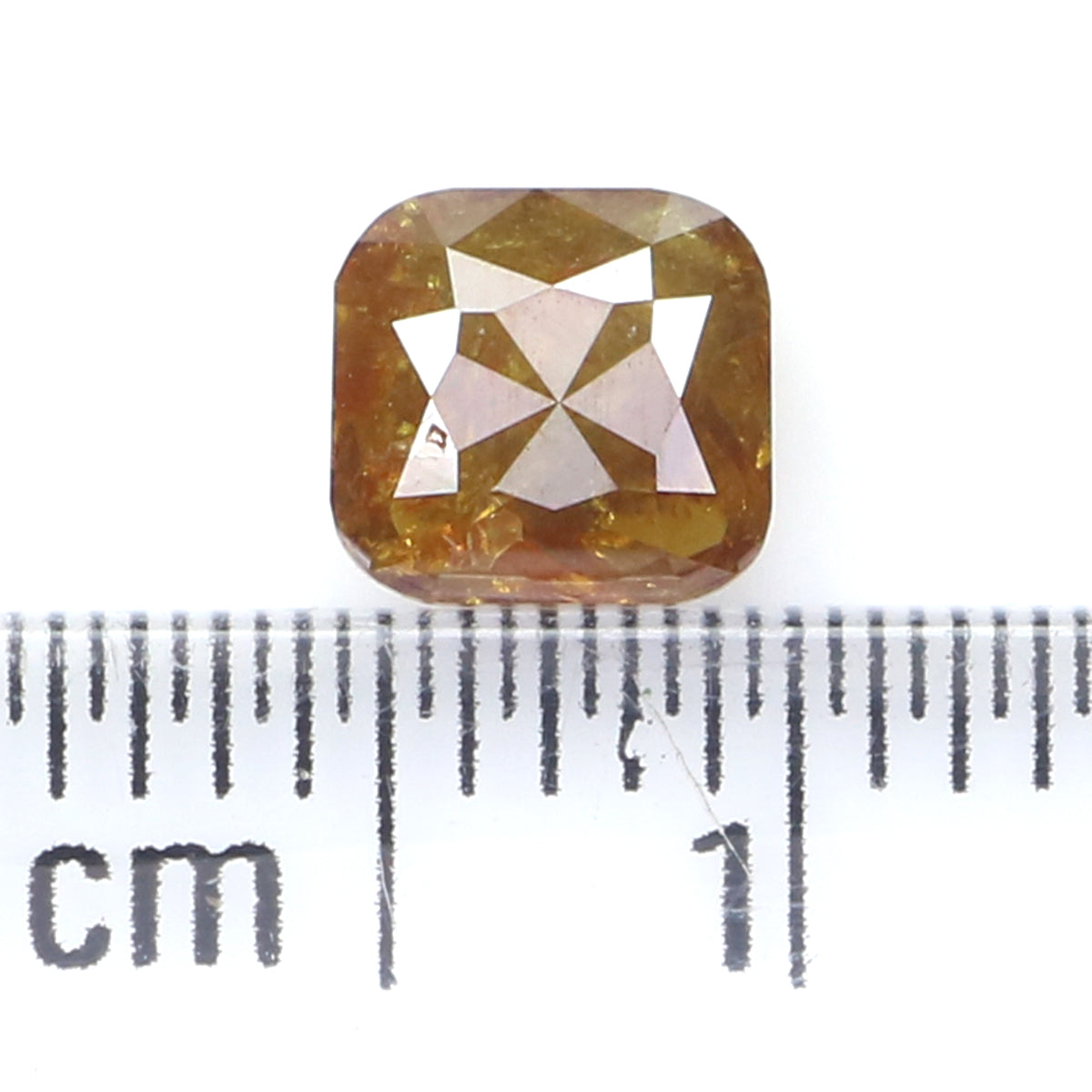 0.78 CT Natural Loose Cushion Shape Diamond Brown Color Cushion Cut Diamond 5.40 MM Natural Loose Diamond Cushion Rose Cut Diamond LQ334