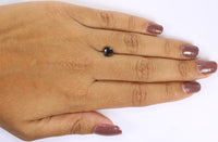 Natural Loose Pear Salt And Pepper Diamond Black Color 1.23 CT 6.50 MM Pear Shape Rose Cut Diamond KR1806