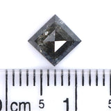 Natural Loose Kite Salt And Pepper Diamond Black Grey Color 0.88 CT 7.80 MM Kite Shape Rose Cut Diamond KDL2107