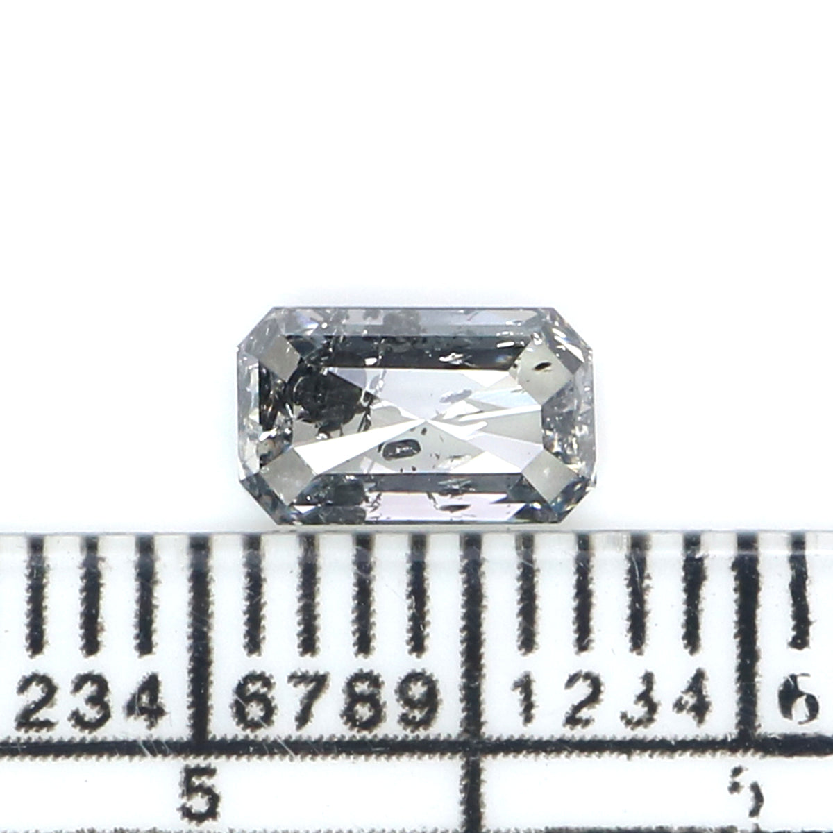 0.77 CT Natural Loose Emerald Shape Diamond White - F Color Emerald Shape Diamond 6.60 MM Natural Loose Emerald Rose Cut Diamond QL2658