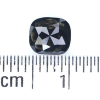 Natural Loose Cushion Black Color Diamond 0.75 CT 5.80 MM Cushion Shape Rose Cut Diamond KR2084