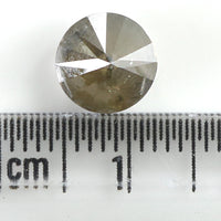 Natural Loose Round Brown Grey Color Diamond 2.52 CT 7.80 MM Round Brilliant Cut Diamond L7218