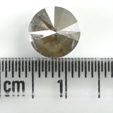 Natural Loose Round Brown Grey Color Diamond 2.52 CT 7.80 MM Round Brilliant Cut Diamond L7218