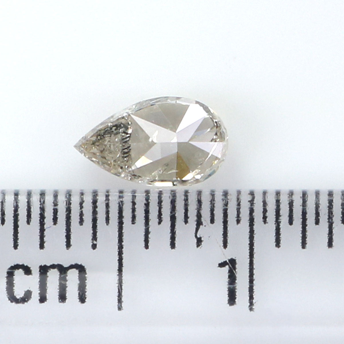0.38 CT Natural Loose Pear Shape Diamond Grey Color Pear Diamond 6.00 MM Natural Loose Grey Color Diamond Pear Brilliant Cut Diamond KQ848