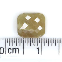 Natural Loose Cushion Green Grey Color Diamond 1.97 CT 8.00 MM Cushion Shape Rose Cut Diamond KR116