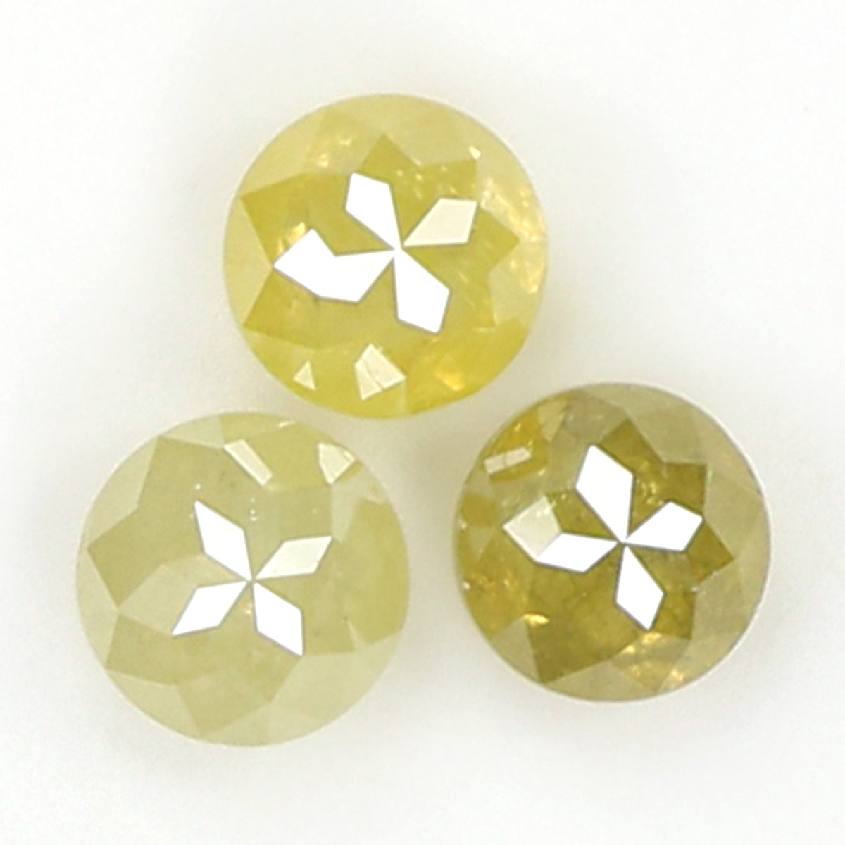 0.67 CT Natural Loose Rose Cut Diamond Yellow Color Round Cut Diamond 3.30 MM Natural Loose Diamond Round Rose Cut Shape Diamond LQ6333