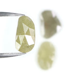 Natural Loose Slice Grey Color Diamond 2.28 CT 9.80 MM Slice Shape Rose Cut Diamond L2635