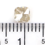 Natural Loose Cushion Yellow Grey Color Diamond 0.39 CT 4.30 MM Cushion Shape Rose Cut Diamond L7452