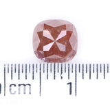 Natural Loose Cushion Brown Color Diamond 1.47 CT 6.40 MM Cushion Shape Rose Cut Diamond L9964
