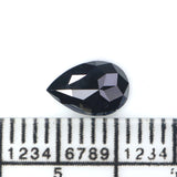 Natural Loose Pear Diamond, Pear Black Color Diamond, Natural Loose Diamond, Pear Rose Cut Diamond, Rose Cut Pear 0.53 CT Pear Shape KR2643
